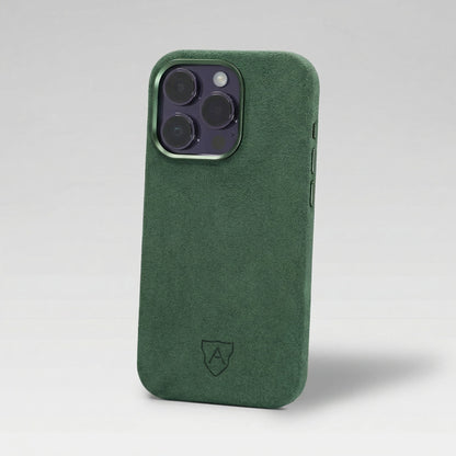 IPhone 16 - Alcantara Case - Green - Asalusweden